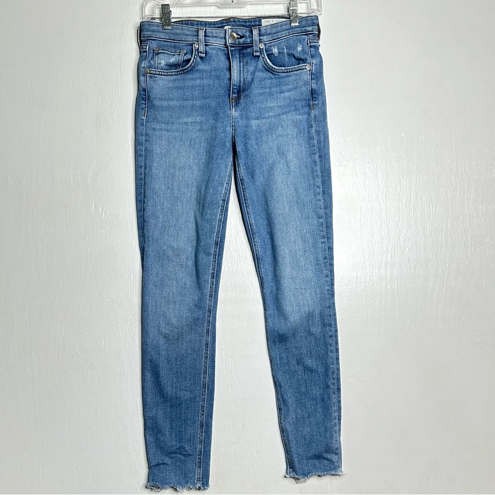 Rag & Bone Jeans Women Size 26 Cate Mid Rise Skinny Valley line Blue Denim